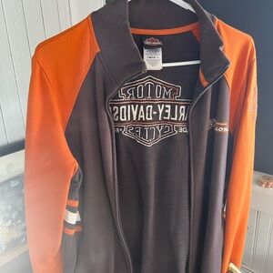 Harley-Davidson Orange and Black Jacket